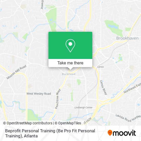 Mapa de Beprofit Personal Training (Be Pro Fit Personal Training)