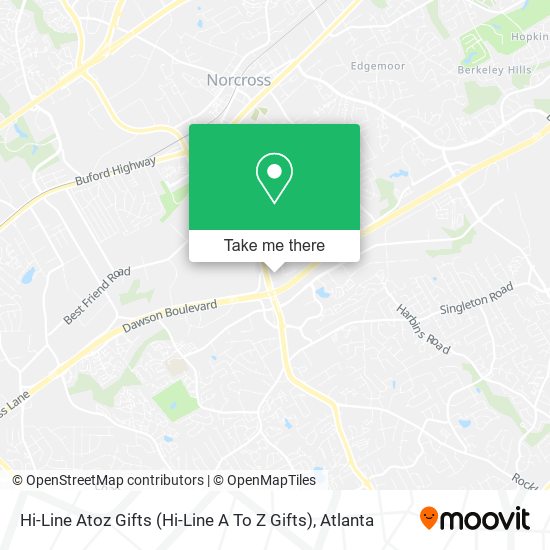 Hi-Line Atoz Gifts (Hi-Line A To Z Gifts) map