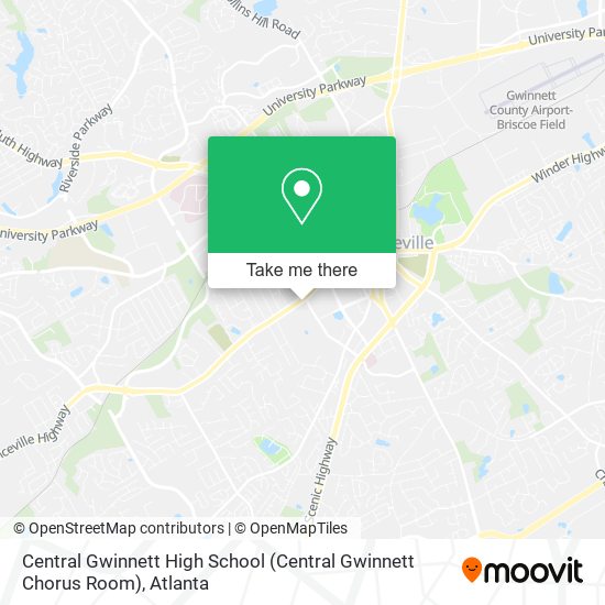 Mapa de Central Gwinnett High School (Central Gwinnett Chorus Room)