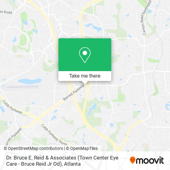 Mapa de Dr. Bruce E. Reid & Associates (Town Center Eye Care - Bruce Reid Jr Od)