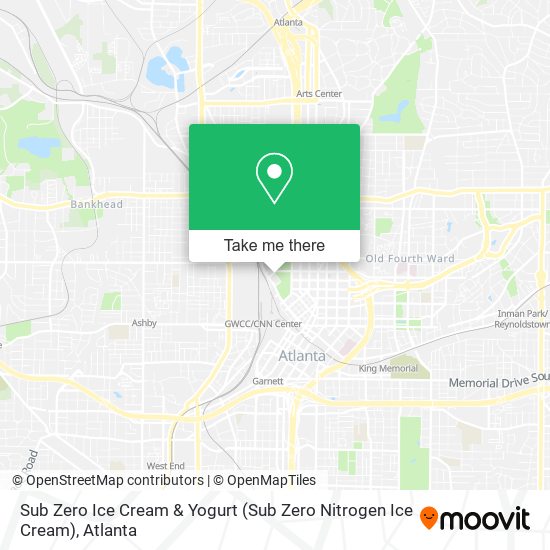 Sub Zero Ice Cream & Yogurt map