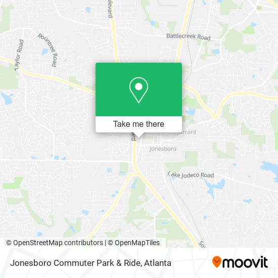 Mapa de Jonesboro Commuter Park & Ride