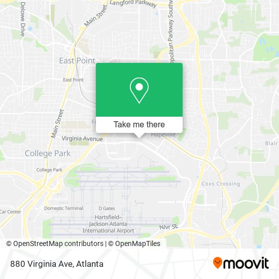Mapa de 880 Virginia Ave