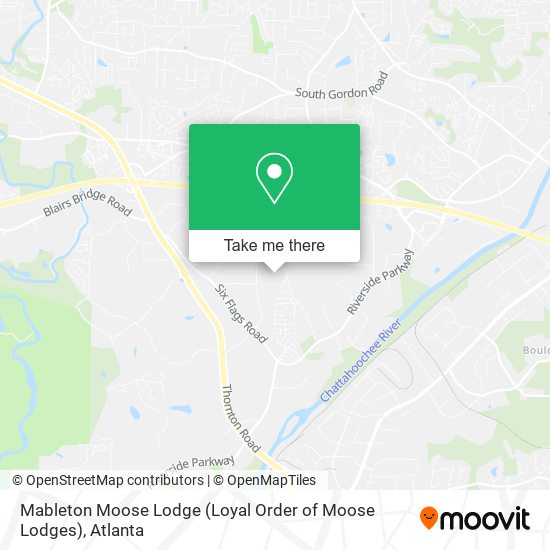 Mableton Moose Lodge (Loyal Order of Moose Lodges) map