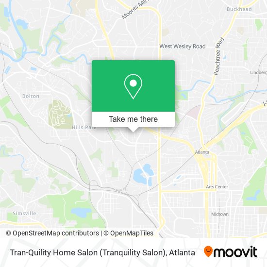 Tran-Quility Home Salon (Tranquility Salon) map