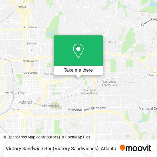 Mapa de Victory Sandwich Bar (Victory Sandwiches)