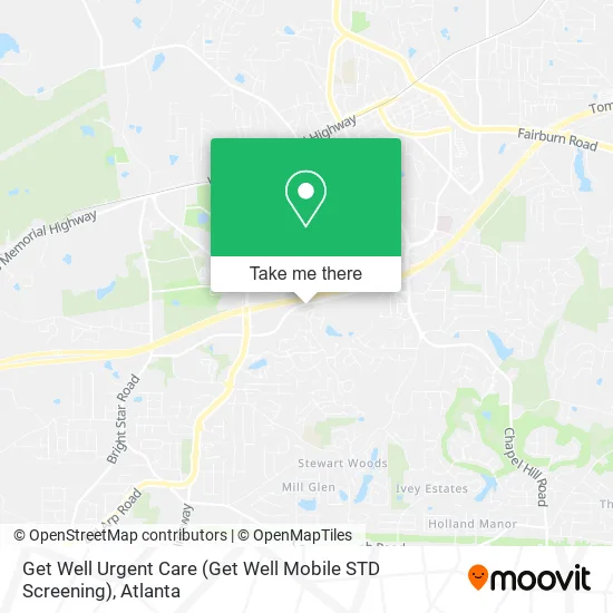 Get Well Urgent Care (Get Well Mobile STD Screening) map