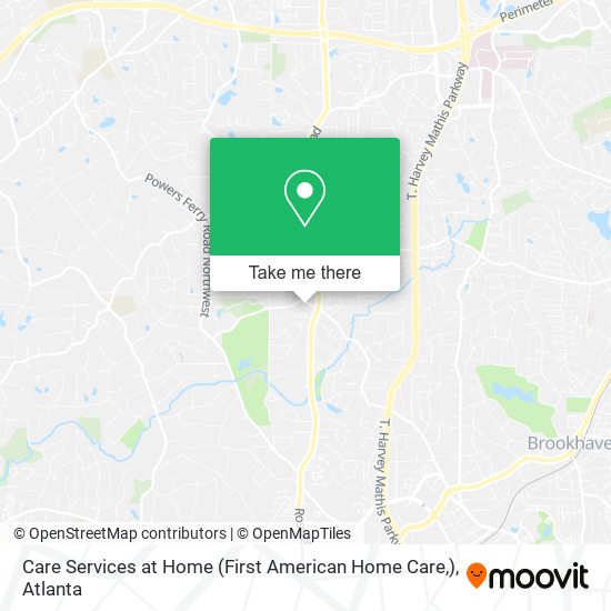 Mapa de Care Services at Home (First American Home Care,)