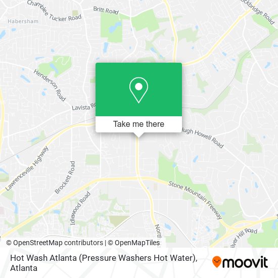 Hot Wash Atlanta (Pressure Washers Hot Water) map