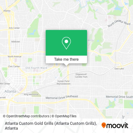 Mapa de Atlanta Custom Gold Grills (Atlanta Custom Grillz)