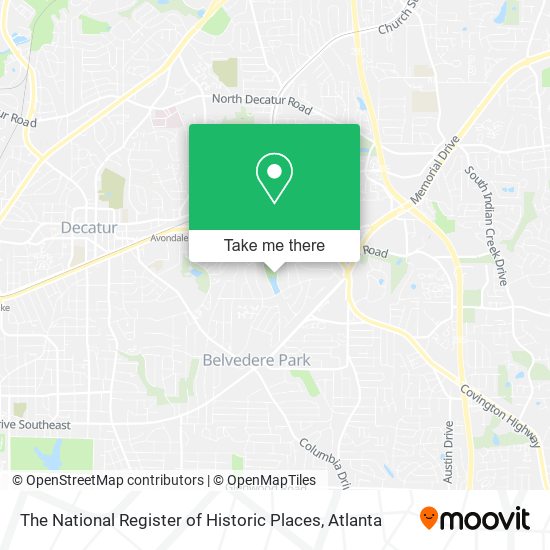 The National Register of Historic Places map