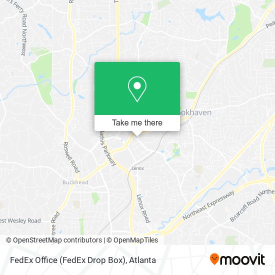 Mapa de FedEx Office (FedEx Drop Box)