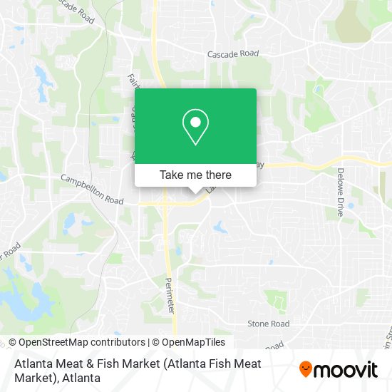 Atlanta Meat & Fish Market map