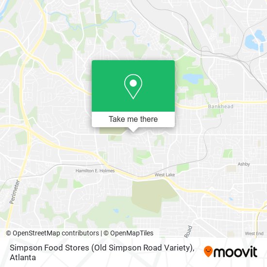 Simpson Food Stores (Old Simpson Road Variety) map