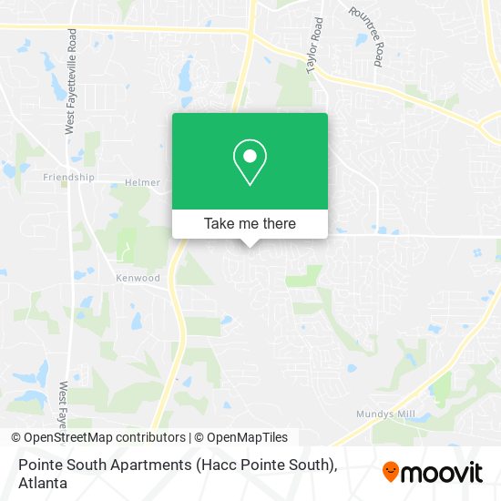 Mapa de Pointe South Apartments (Hacc Pointe South)