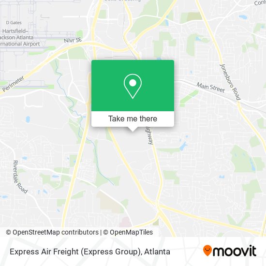 Mapa de Express Air Freight (Express Group)