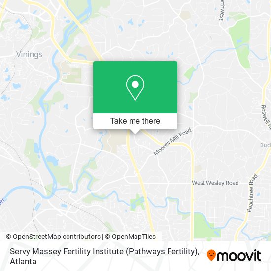 Mapa de Servy Massey Fertility Institute (Pathways Fertility)