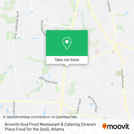 Mapa de Brown's Soul Food Restaurant & Catering (Grace's Place Food for the Soul)