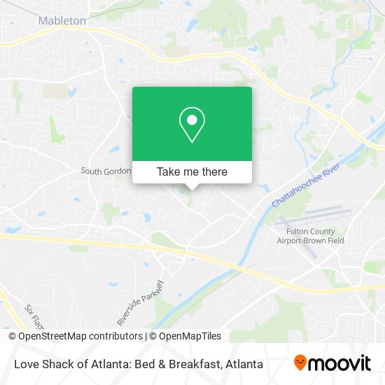 Mapa de Love Shack of Atlanta: Bed & Breakfast