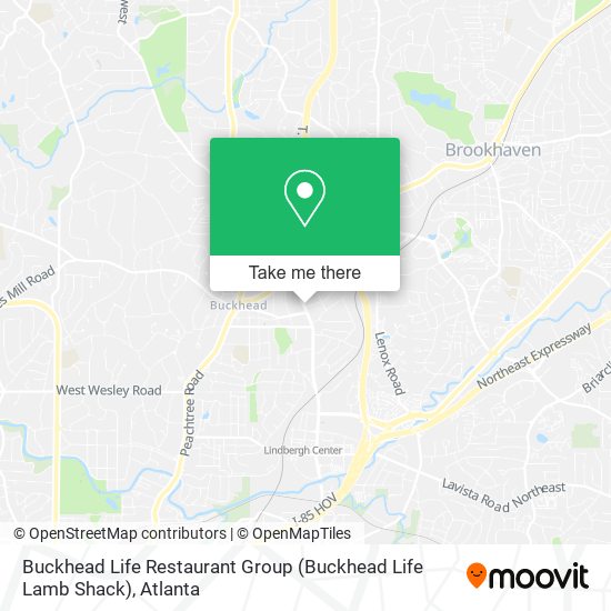 Mapa de Buckhead Life Restaurant Group (Buckhead Life Lamb Shack)