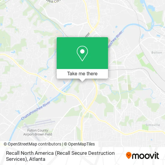 Recall North America (Recall Secure Destruction Services) map