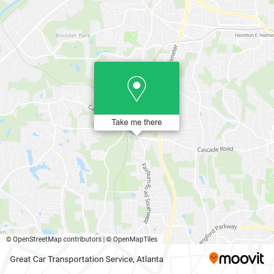 Mapa de Great Car Transportation Service