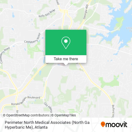 Mapa de Perimeter North Medical Associates (North Ga Hyperbaric Me)