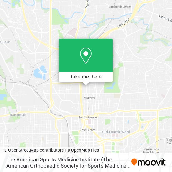 Mapa de The American Sports Medicine Institute