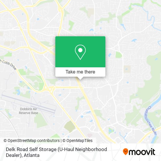Delk Road Self Storage (U-Haul Neighborhood Dealer) map