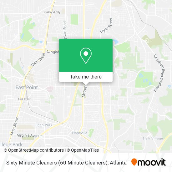 Sixty Minute Cleaners (60 Minute Cleaners) map