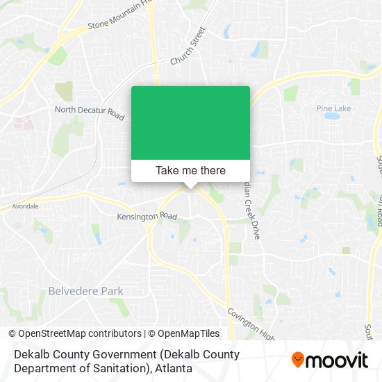 Dekalb County Government (Dekalb County Department of Sanitation) map