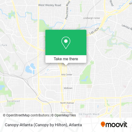 Mapa de Canopy-Atlanta (Canopy by Hilton)