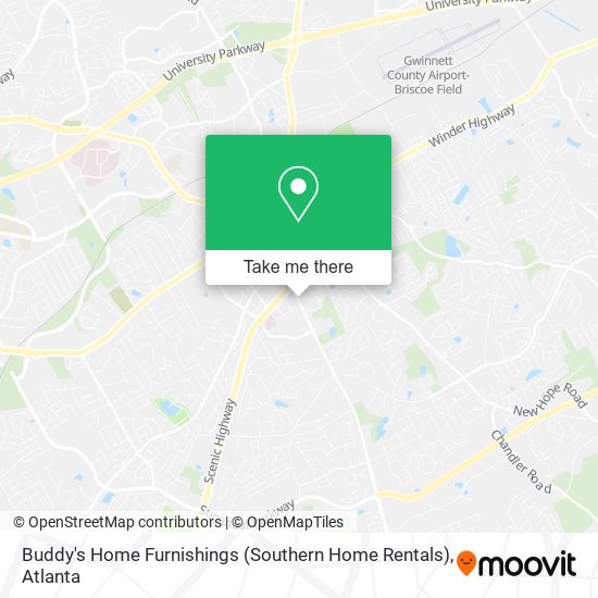 Mapa de Buddy's Home Furnishings (Southern Home Rentals)