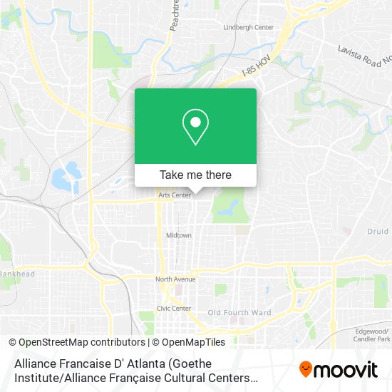 Alliance Francaise D' Atlanta (Goethe Institute / Alliance Française Cultural Centers Auditorium) map