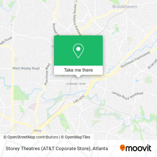 Mapa de Storey Theatres (AT&T Coporate Store)
