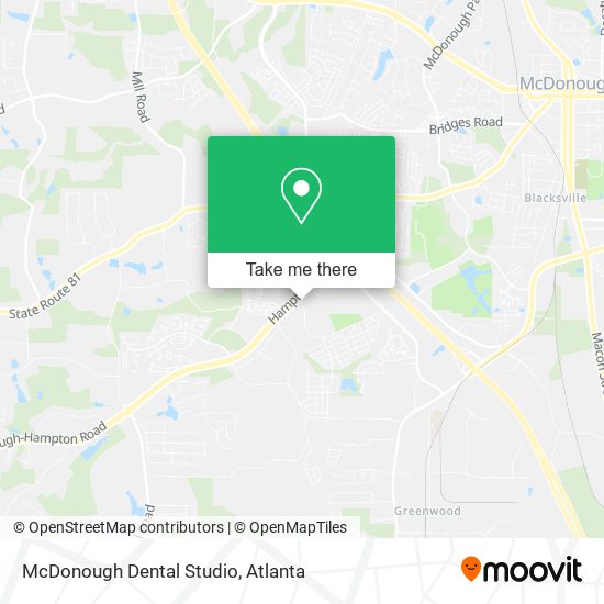 McDonough Dental Studio map