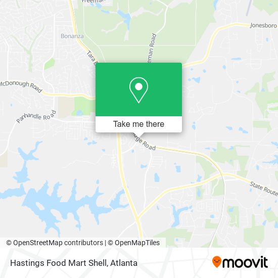 Mapa de Hastings Food Mart Shell