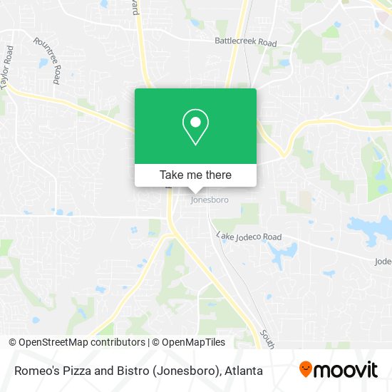 Romeo's Pizza and Bistro (Jonesboro) map