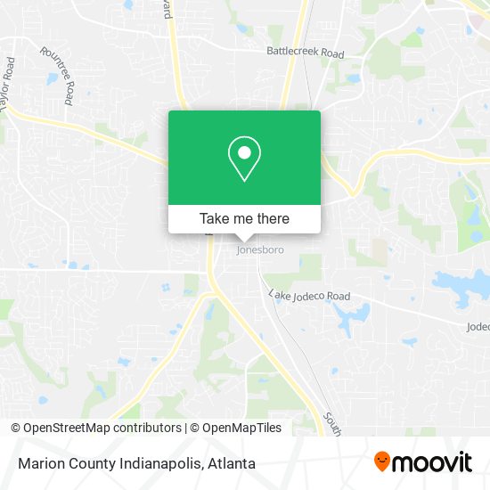 Marion County Indianapolis map