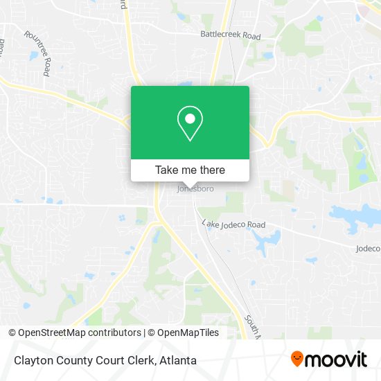 Clayton County Court Clerk map