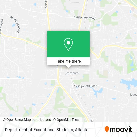 Department of Exceptional Students map