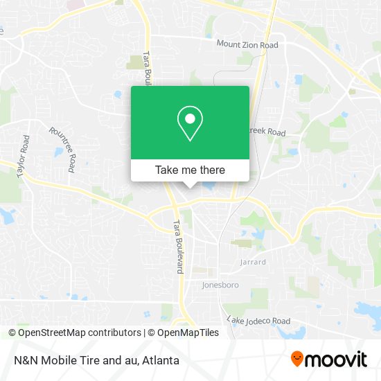 N&N Mobile Tire and au map