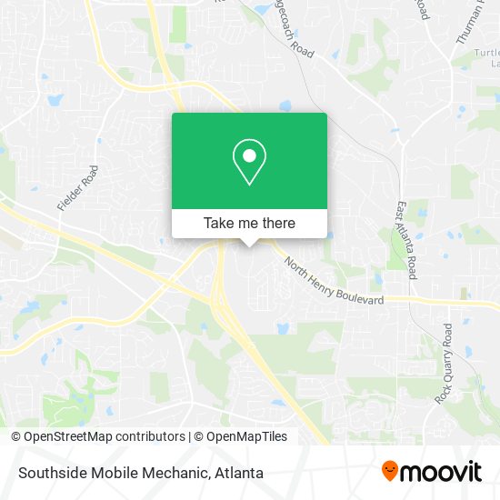 Southside Mobile Mechanic map