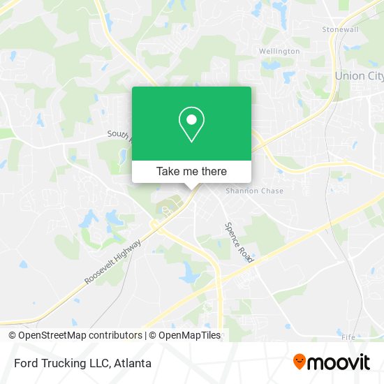 Mapa de Ford Trucking LLC