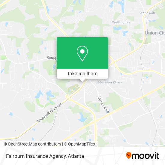 Mapa de Fairburn Insurance Agency