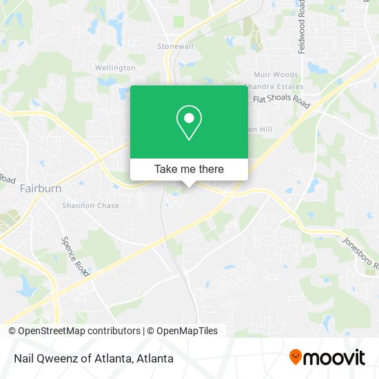 Nail Qweenz of Atlanta map