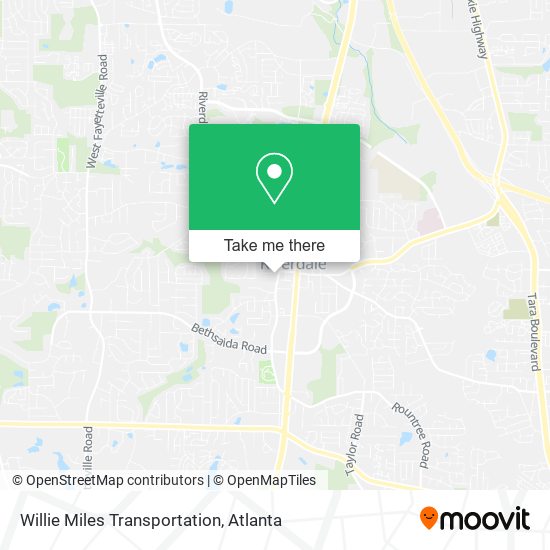 Willie Miles Transportation map