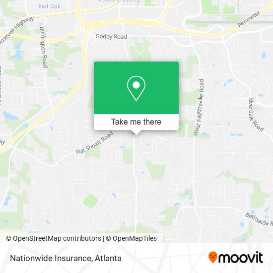 Mapa de Nationwide Insurance