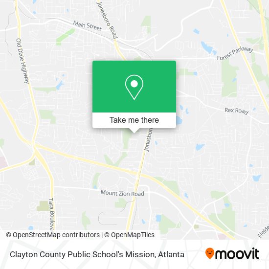 Mapa de Clayton County Public School's Mission