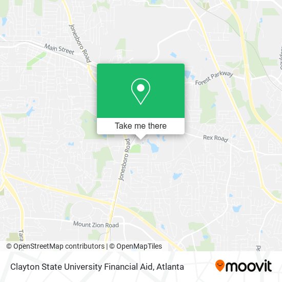 Mapa de Clayton State University Financial Aid